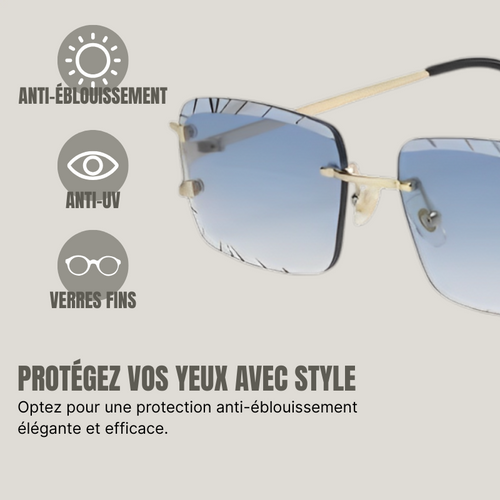 Lunettes de soleil sans monture